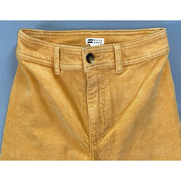 Billabong High Rise Frayed Cuff Stretch Corduroy Pants, Cords. Women's 24, NWT! - Picture 2 of 6